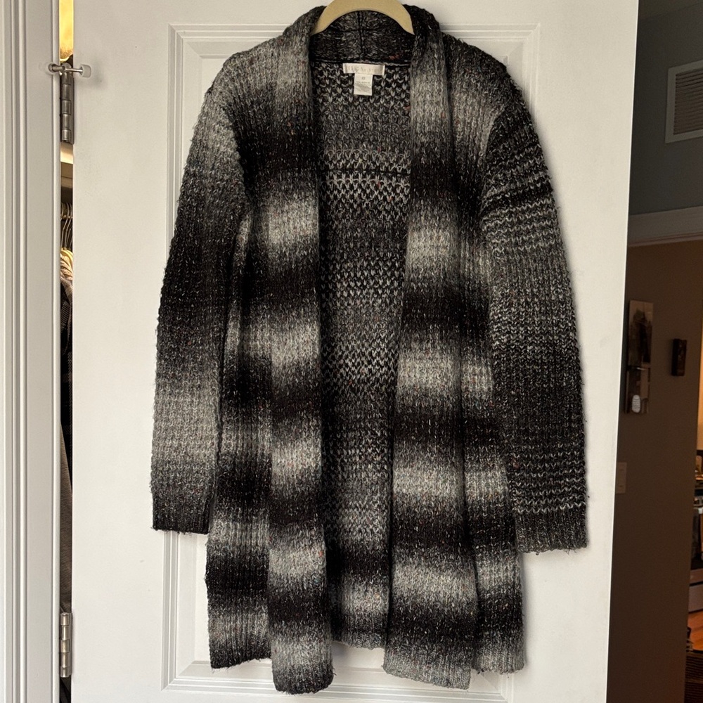 Design History Black and Gray Cardigan